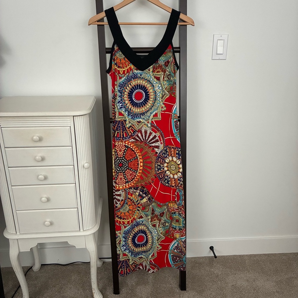 Gitane “Hermes red dress”. Size small. Vibrant Maxi Dress. Stunning! Summer!